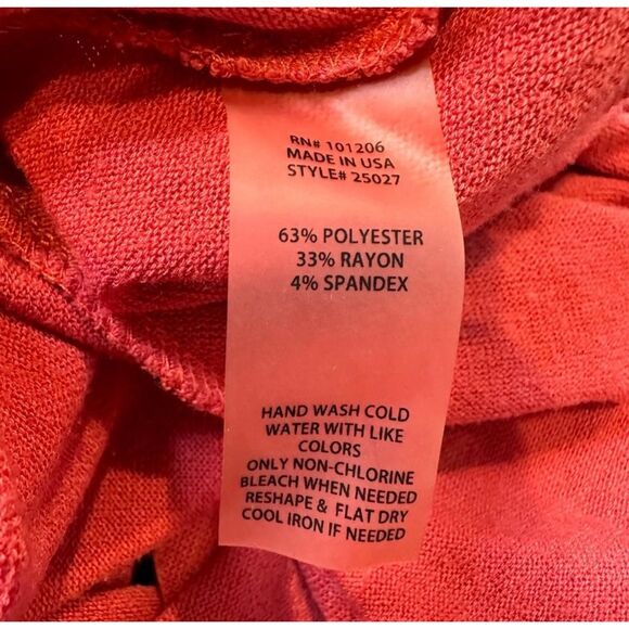 Soft Surroundings Cowl Neck Tunic Sweater Stretch Soft Pink Women Small - Picture 4 of 4